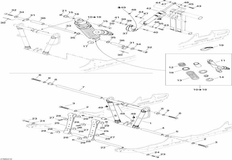  Ski Doo MX Z X 440 Racing, 2004 - Front Arm