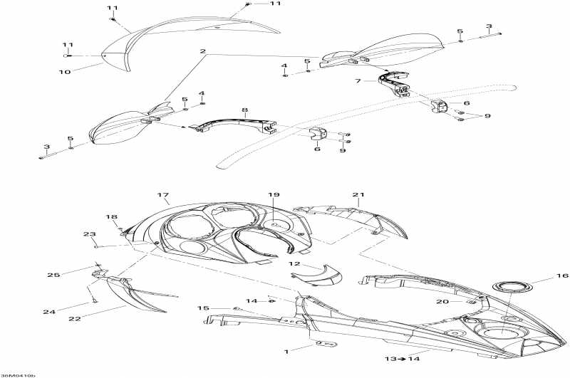 snowmobile SKIDOO MX Z X 440 Racing, 2004 ������ - �������� ������ � Console