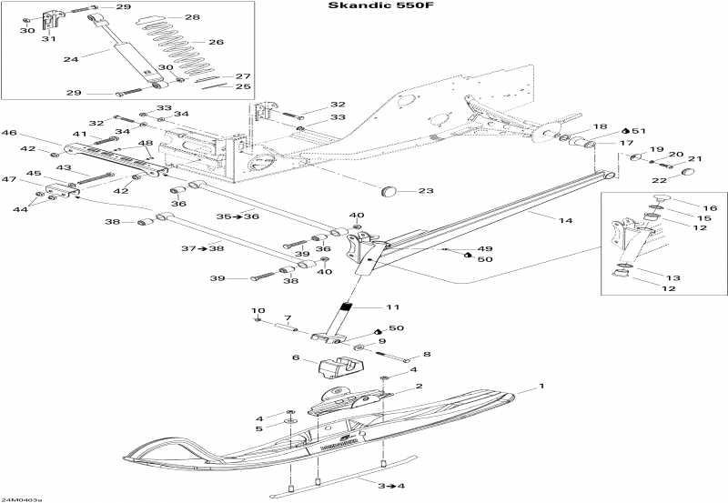 ski-doo  Skandic 550F, 2004 - Front Suspension Skandic 550f