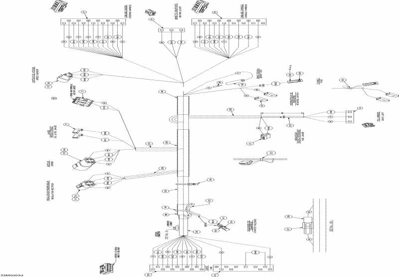 snowmobile Ski-doo Skandic 550F, 2004 - Frame Harness Skandic 550f