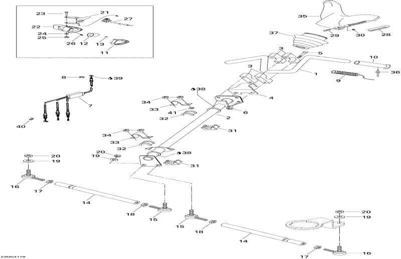Ski Doo Skandic LT 440F, 2004 - Steering System