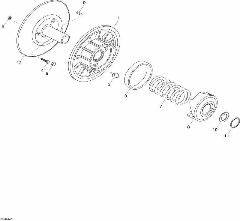 �������� Skidoo ������ Skandic SUV 600, 2004 - Driven Pulley