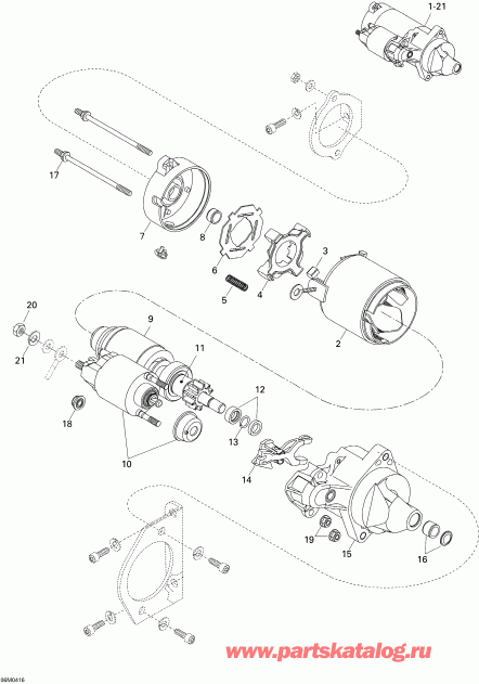 snowmobile  Skandic WT/SWT 550F , 2004  - Electric Starter (552)