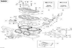 01- ,   (593) (01- Cylinder, Exhaust Manifold (593))