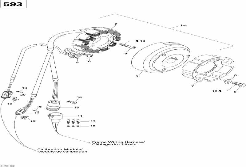 ski-doo ������ Skandic WTLC 600, 2004 - Magneto (593)