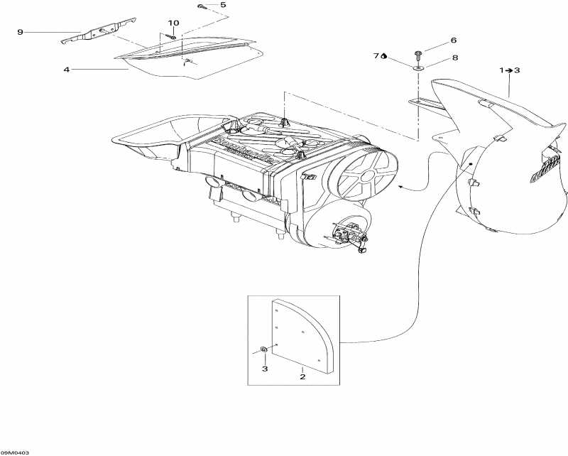 ski-doo Summit 550F, 2004  -  System Summit (550f)