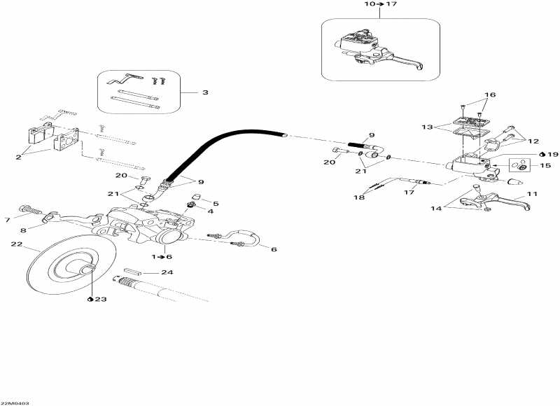 snowmobile   Summit 550F, 2004 - Hydraulic Brake Summit 550f