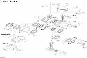 01-    (593 Ho) (01- Crankshaft And Pistons (593 Ho))