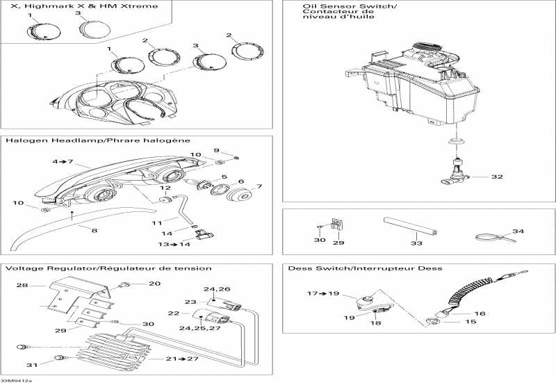  Skidoo  Summit 600 HO, 2004 - Electrical System 1