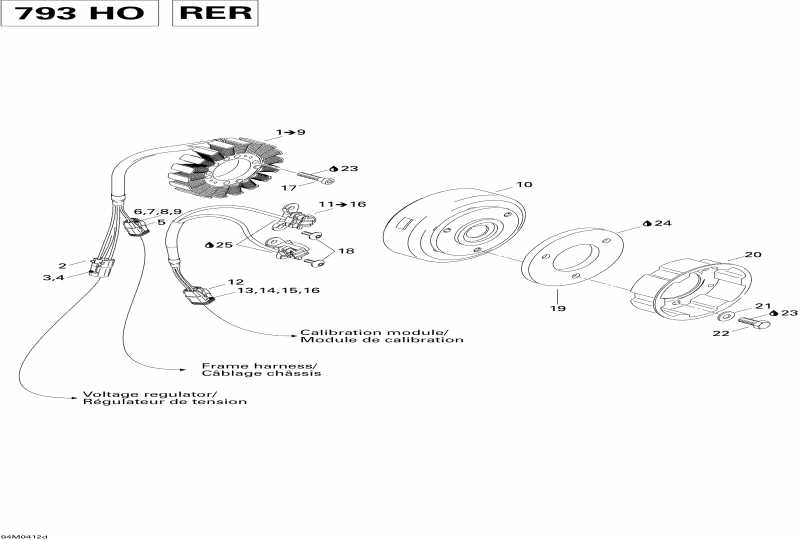 �������� Skidoo Summit 800 HO, 2004 ������ - ������� (12v, 360w) (793 Ho) (rer)