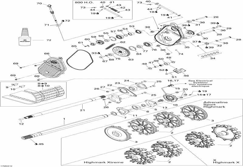 �������� SkiDoo Summit 800 HO, 2004 - Drive System