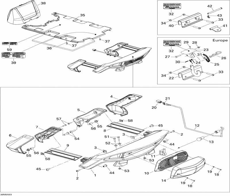 snowmobile SkiDoo - Luggage Rack