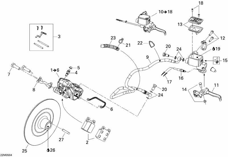  BRP GTX 500SS, 2005  - Hydraulic Brake 500ss