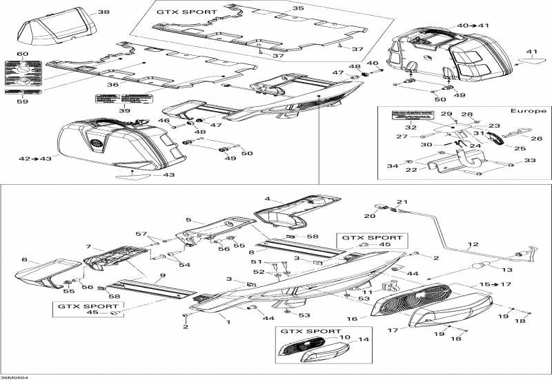 ��������  GTX 600 HO, 2005 - Luggage Rack 600ho