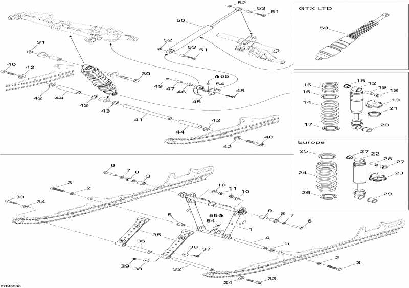    GTX 600 HO SDI, 2005 - Front Arm