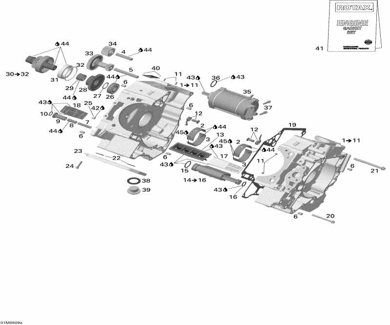 Skidoo Legend V-1000, 2005 - Crankcase