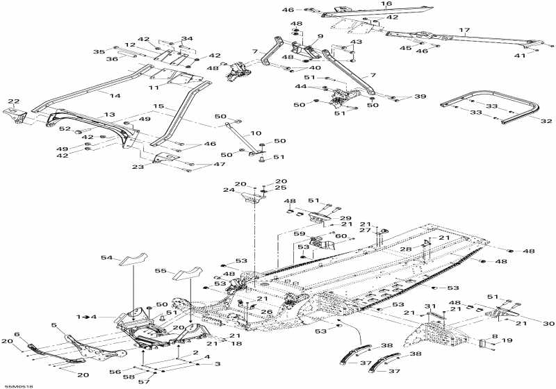 snowmobile ski-doo - Frame And Components