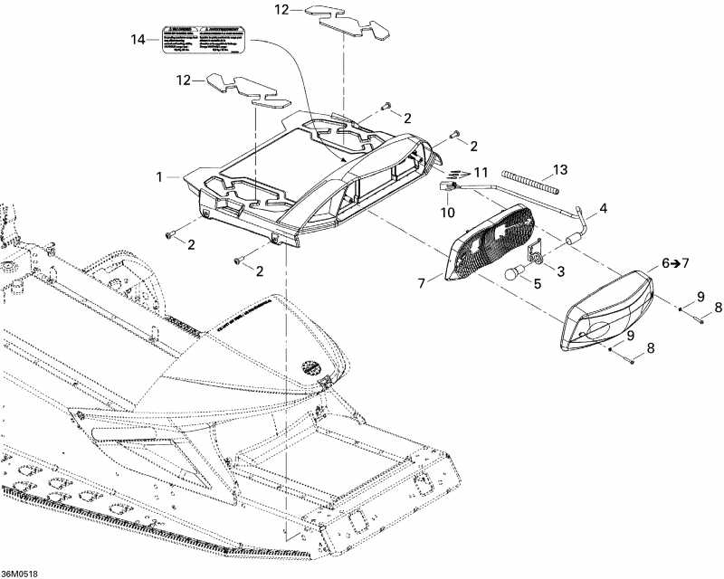 snowmobile Ski Doo Mach Z 1000 SDI, 2005  - Luggage Rack