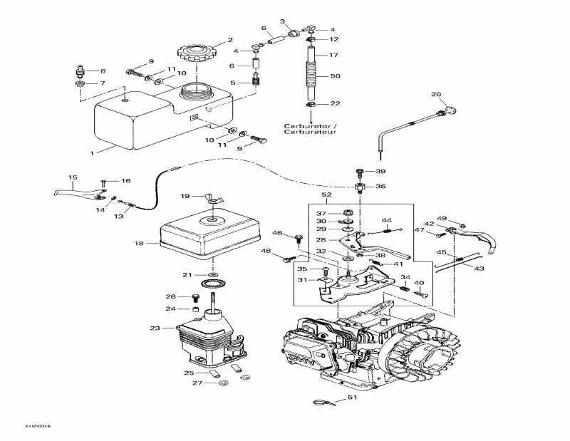 snowmobile ski-doo  Mini Z, 2005 - Fuel System
