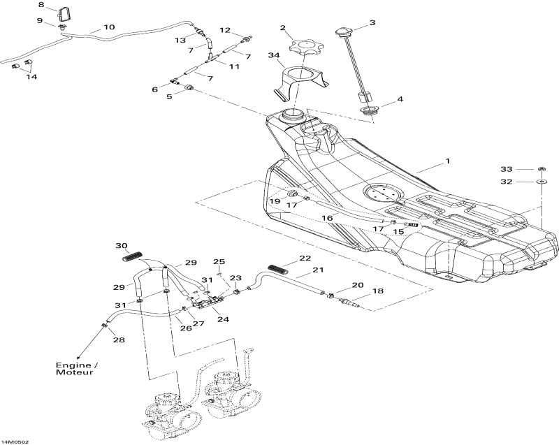 Skidoo MX Z 380F, 2005 ������ - Fuel System