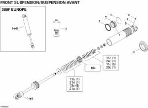 07- Take Apart Shock, Front 380f  (07- Take Apart Shock, Front 380f Europe)