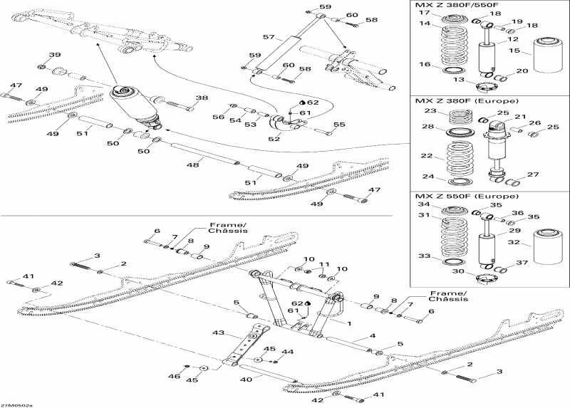 MX Z 380F, 2005 - Front Arm Mx Z 380f