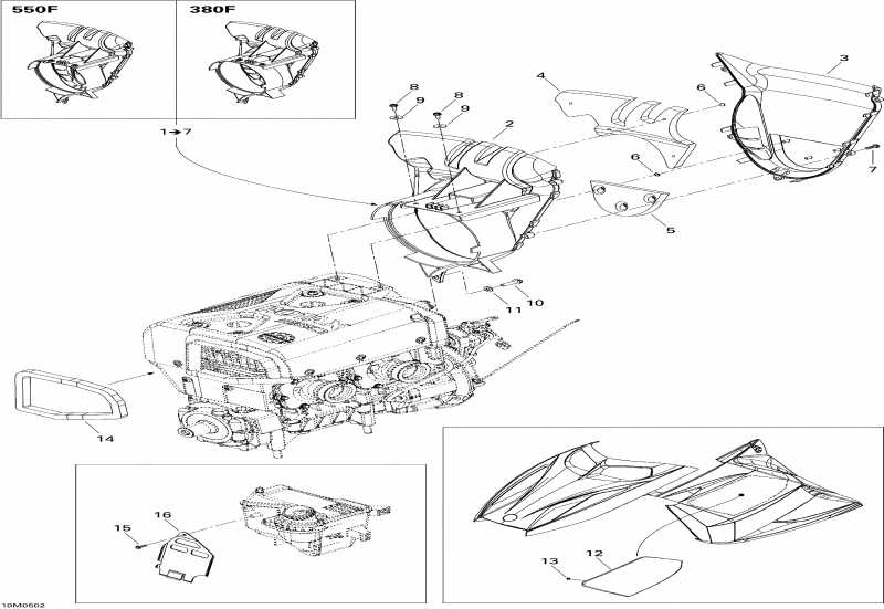 snowmobile SKIDOO MX Z 550F, 2005 - Cooling System Mx Z (550f)