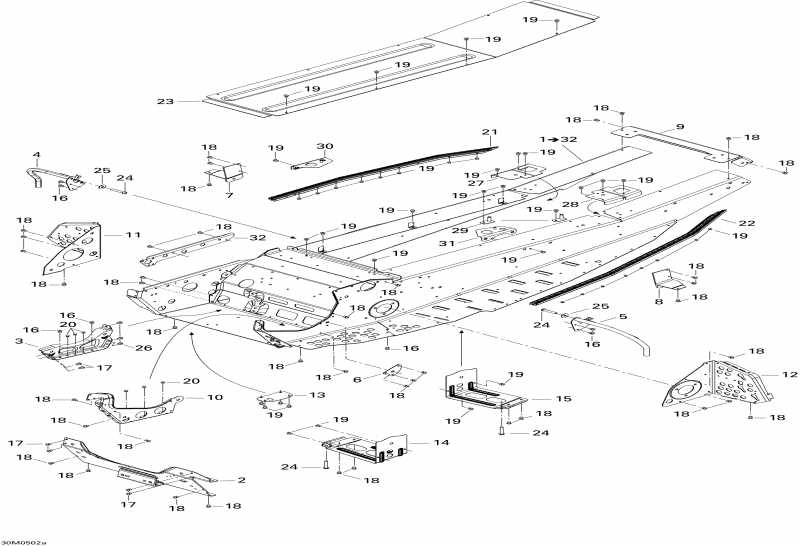 BRP SkiDoo MX Z 550F, 2005  - Frame