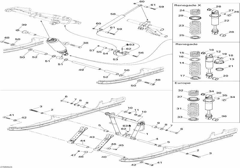  Ski-doo  MX Z 600 HO Renegade, 2005 - Front 