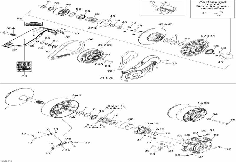 snowmobile ski-doo MX Z 600 HO SDI Renegade, Early Intro, 2005 - Pulley System
