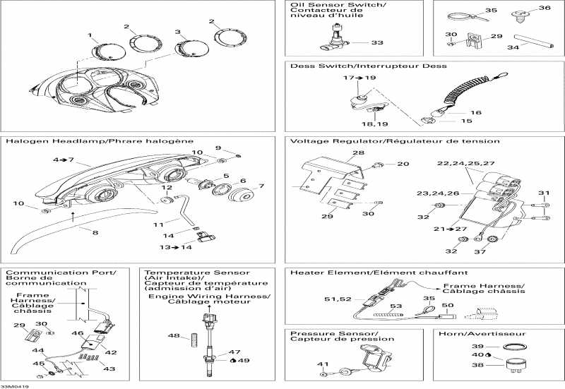 snowmobile Skidoo -  System