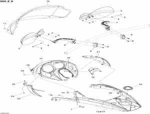 09-    Console Mx-z X (09- Windshield And Console Mx-z X)
