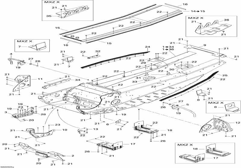 MX Z 800 HO Adrenaline & X, 2005 - Frame