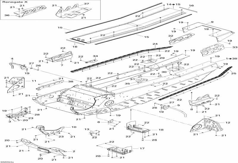 �������� SkiDoo MX Z 800 HO Renegade & Renegade X, 2005 - Frame