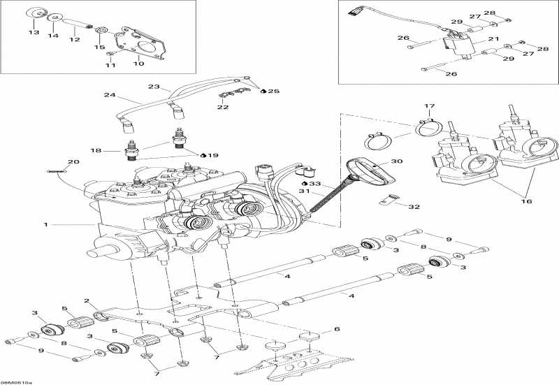 snowmobile Ski-doo MX Z X 440 Racing, 2005 - Engine 1
