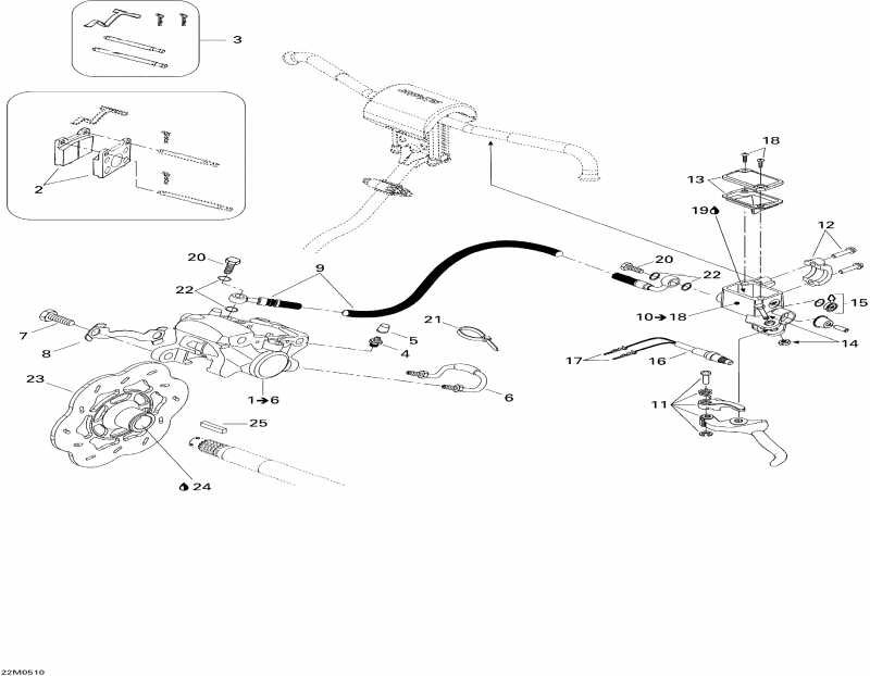 snowmobile Skidoo - Hydraulic 