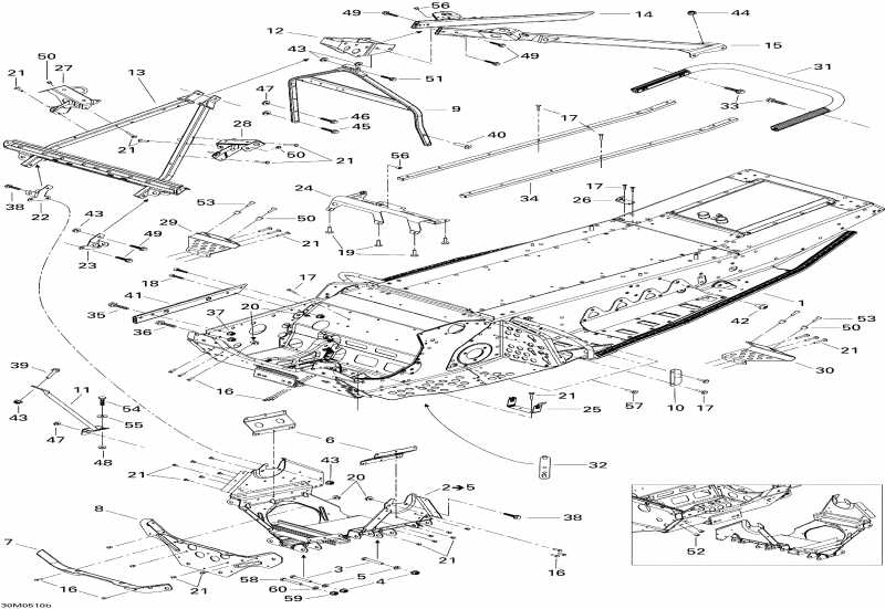 snowmobile  MX Z X 440 Racing, 2005  -   Components