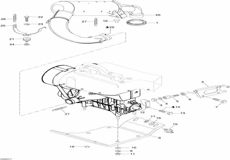  Skidoo - Engine And Engine Support