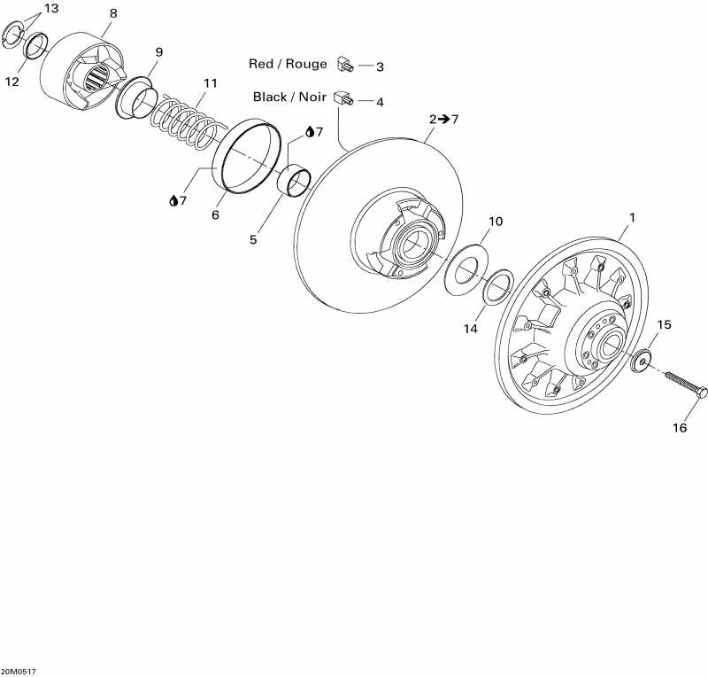   Skandic LT 440F, 2005 - Driven Pulley