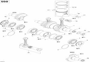 01-    550 (01- Crankshaft And Pistons 550)