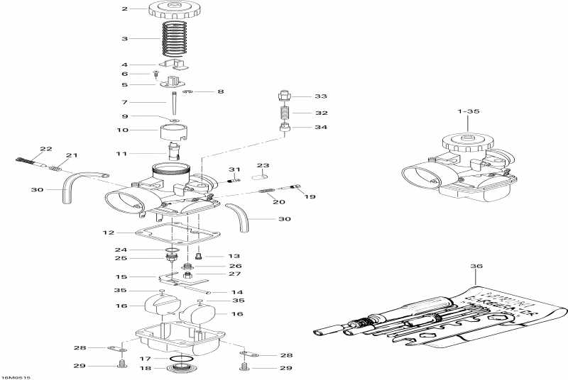 Skandic SUV 550F, 2005 - Carburetor 550f Suv