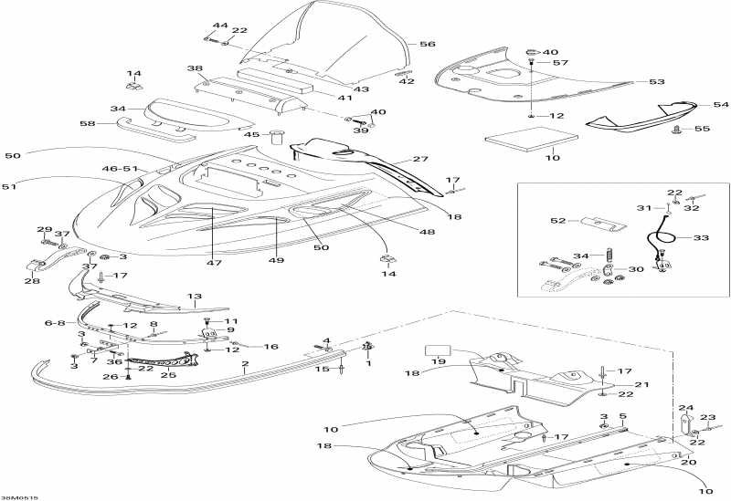 snowmobile Ski-doo  Skandic SUV 550F, 2005 - Cab And Console 550f Suv