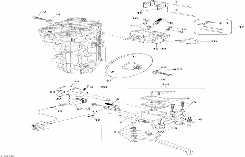 snowmobile Ski-doo - Brake
