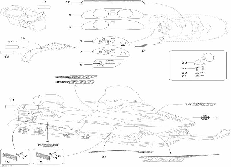 ��������  ����������� Skandic SUV 600, 2005 - Decals 600 Suv
