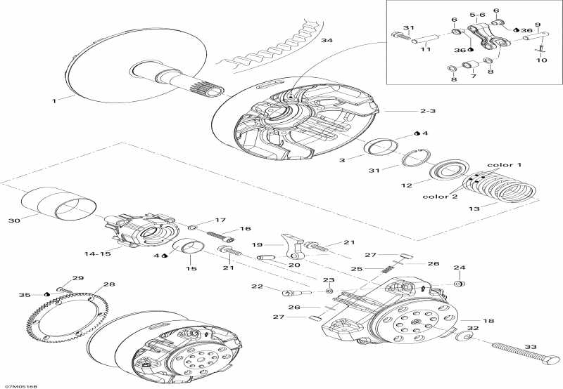 snowmobile  Skandic WT 600, 2005  - Drive Pulley 600