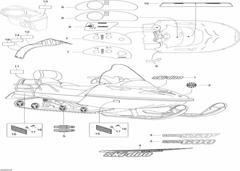 snowmobile  Skandic WT 600, 2005  - Decals 600wt