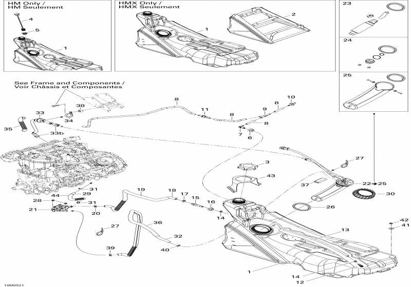 Skidoo  Summit 1000 SDI, Highmark & Highmark X, 2005 - Fuel System