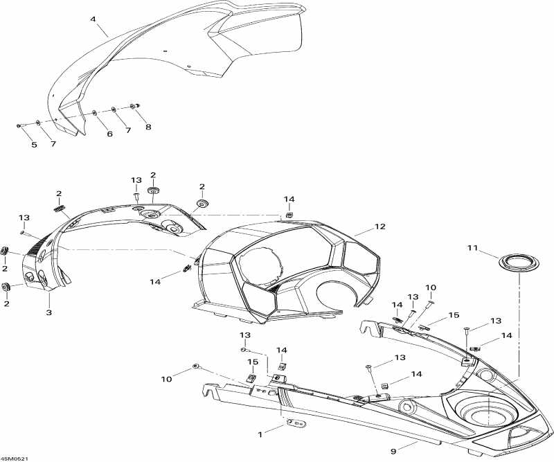 Skidoo Summit 1000 SDI, Highmark & Highmark X, 2005 - �������� ������ � Console