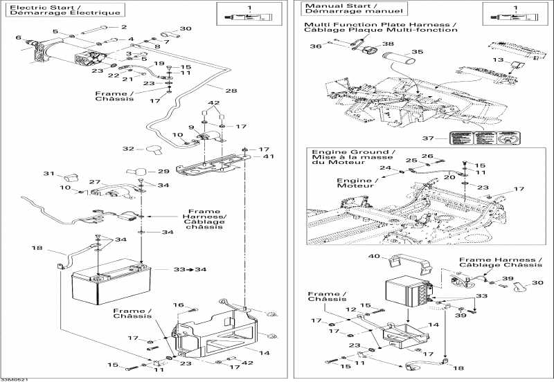 snowmobile SKIDOO Summit 1000 SDI, Highmark & Highmark X, 2005  -  System