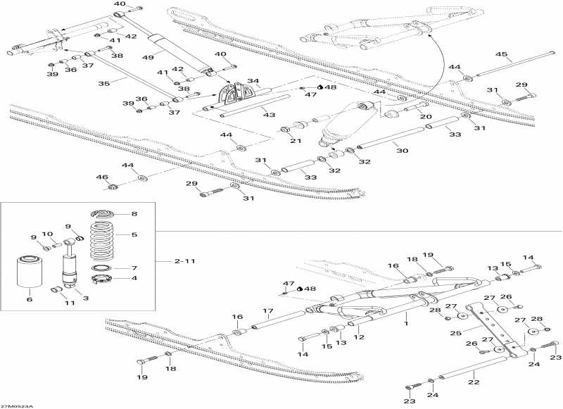 snowmobile Ski-doo Summit 550F, 2005 - Front Arm